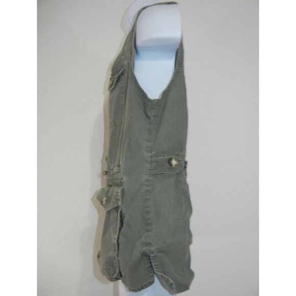 LL Bean Vest Mens Large Beige Fly Fishing Hunting Safari Zip Up Ripstop Utility - Picture 8 of 14